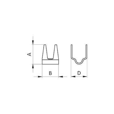 Shoe Fastener - 3630100 (22734) - nickel plated - 1000pcs/box