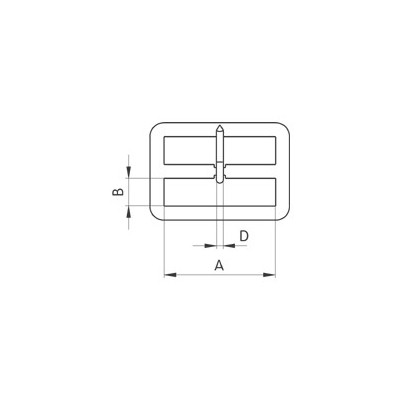 Belt Buckles 40595/32 - nickel plated - 144pcs/box
