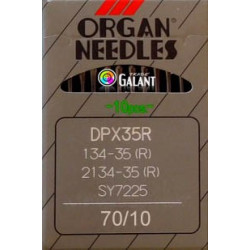 Industrial Machine Needles ORGAN DPx35R - 70/10 - 10pcs/card
