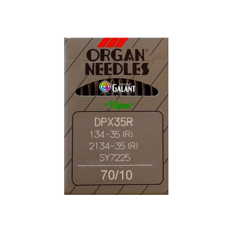 Jehly strojové průmyslové ORGAN DPx35R - 70/10 - 10ks/karta