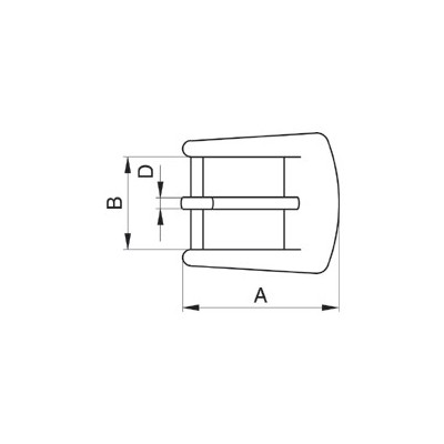 Belt Buckles 40842/30 - nickel plated  - 144pcs/box