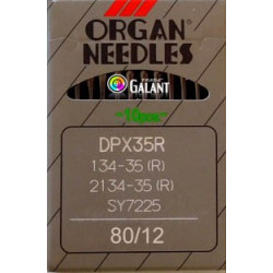 Jehly strojové průmyslové ORGAN DPx35R - 80/12 - 10ks/karta