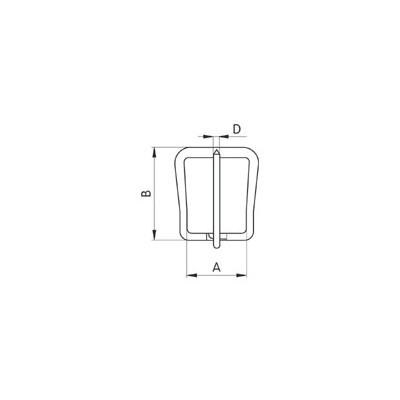 Belt Buckles 40170/25 hardened - nickel plated - 144pcs/box