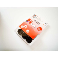 Plastic Snap Fasteners 15mm black - 12pcs/card