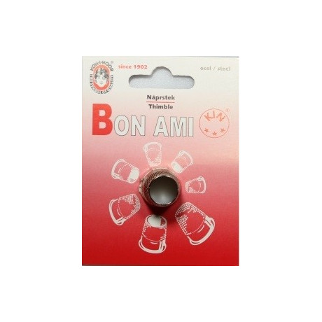 Thimbles without bottom 17,5mm (4/0) - nickel plated - 1pcs/card