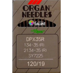 Jehly strojové průmyslové ORGAN DPx35R - 120/19 - 10ks/karta