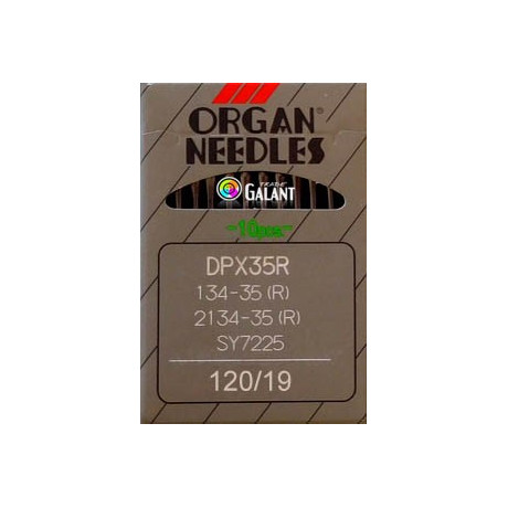 Jehly strojové průmyslové ORGAN DPx35R - 120/19 - 10ks/karta