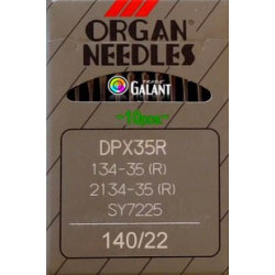 Jehly strojové průmyslové ORGAN DPx35R - 140/22 - 10ks/karta