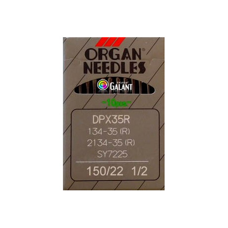 Industrial Machine Needles ORGAN DPx35R - 150/22 1/2 - 10pcs/card