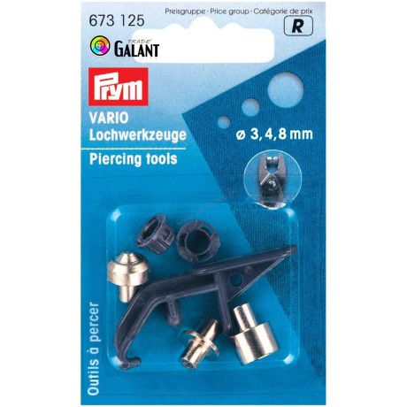 Piercing tools for Pliers VARIO (Prym) - 1set/card