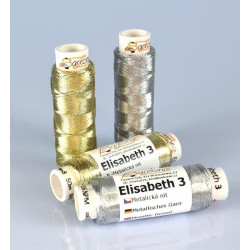 Thread ELISABETH 3 - gold - 50m/spool-10spools/polybag