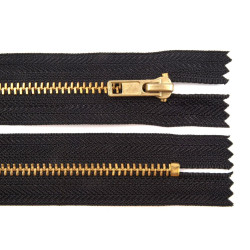 Brass zippers P6 closed end - 16 cm - 1pcs