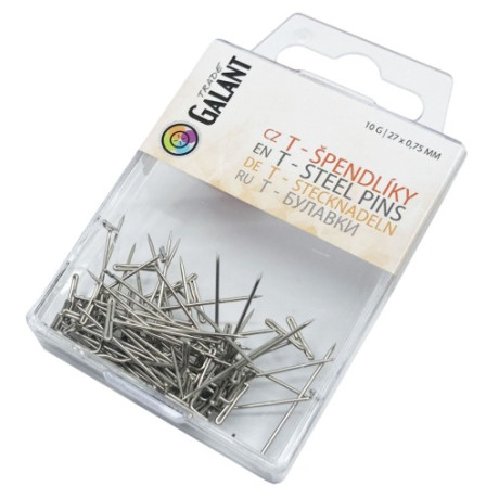 T-Špendlíky napichovací 27x0,75mm NI - 10g/pl.krabička