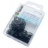Plastic Snap Fasteners 15mm black - 10pcs/pl.box