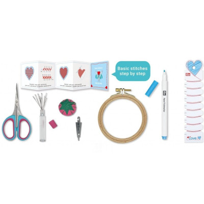 Sada pro začátečníky - vyšívací PRYM LOVE - 1ks/krabička