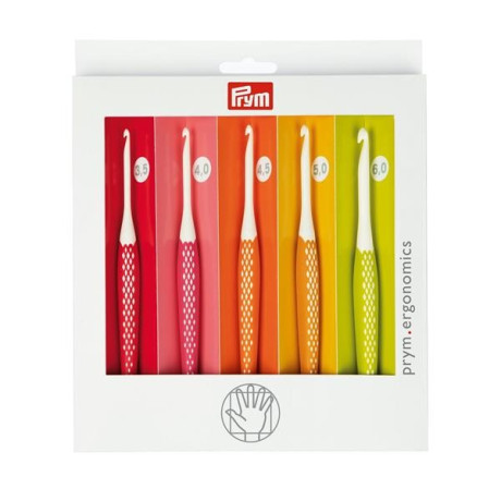 Crochet hook ERGO (Prym) -  5pc/card