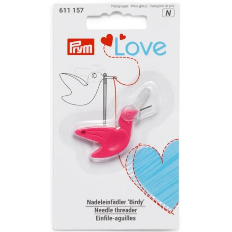 Navlékač jehel Birdy PRYM LOVE - 1ks/karta