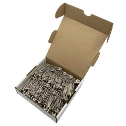 Mild Steel Safety Pins 28-40-50 - Nickel plated - 11/12 - 50bunches/box