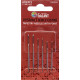 Chenille needles with point No. 18–22 - 6pcs/card