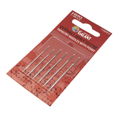 Chenille needles with point No. 18–22 - 6pcs/card