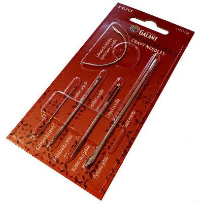 Craft needles - assort - 5pcs/card