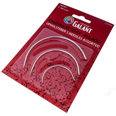 Upholsterer Needles assorted No. 2, 5, 6 - 3pcs/card