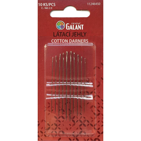 Long Darners, No. 3–9, gold eyes - 10pcs/card