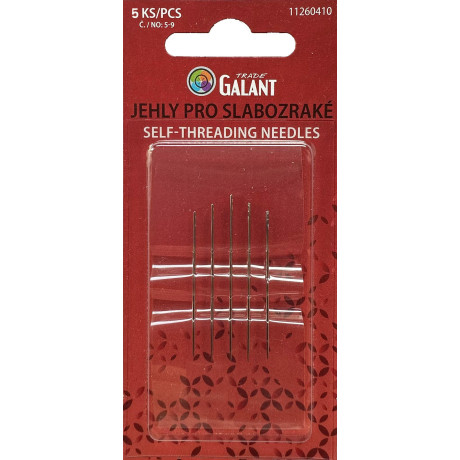 Self Threading Needles Nr. 5–9 - 6pcs/card