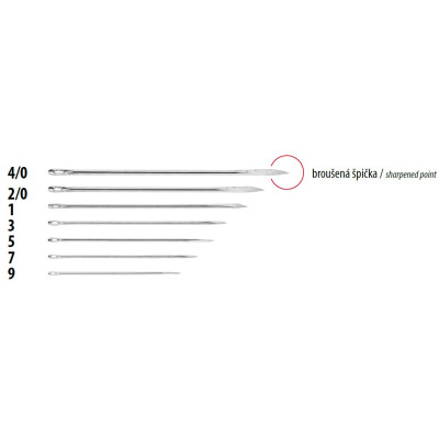 Kožešnické jehly 7 (0,7x37) - 1000ks/krabička (25ks/psaníčko, 40psaníček/krabička)