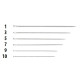 Hand needles Sharps 3 (0,9x46) - 25pcs/envelope, 40envelopes/box (1000pcs)