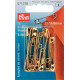 Brass Safety Pins 27-38-50mm (Prym) - 12pcs/card