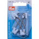 Children Safety Pins Plastic/Metal 55mm light blue (Prym) - 4pcs/card