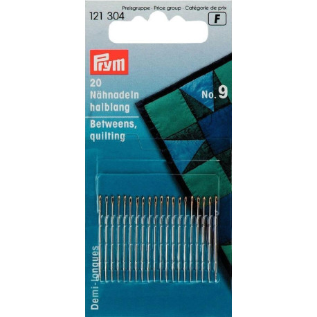 Hand Sewing needles Betweens No. 9 (Prym) - 20pcs/card