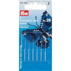 Tapestry needles without point No. 26 (Prym) - 6pcs/card