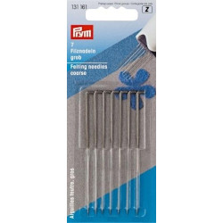 Felting needles coarse (Prym) - 7pcs/card