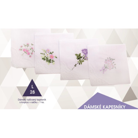 Ladies handkerchiefs L28