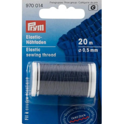 Elastic Sewing Thread - navy blue - 20m/spool (Prym) - 1spool/card