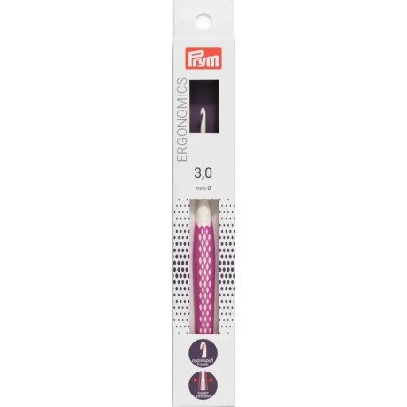 Wool crochet hook Ergo - 3 mm/16 cm (Prym) - 1pc/card