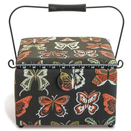 Sewing basket L square Butterfly - 1pc