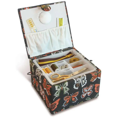 Sewing basket L square Butterfly - 1pc