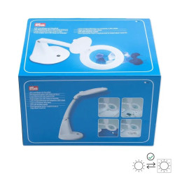 LED Magnifying glass with lamp and base  (Prym) - 1pcs