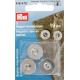 Magnetic sew-on buttons 19 mm silver (Prym) - 3pcs/card