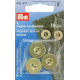 Magnetic sew-on buttons 19 mm gold (Prym) - 3pcs/card