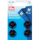 Brass Snap Fasteners - 17 mm black (Prym) - 4 pcs/card