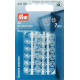 Plastic Snap Fasteners 7mm transparent (Prym) - 24pcs/card