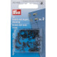 Brass Hooks and Eyes 2 - black (Prym) - 12pairs/card