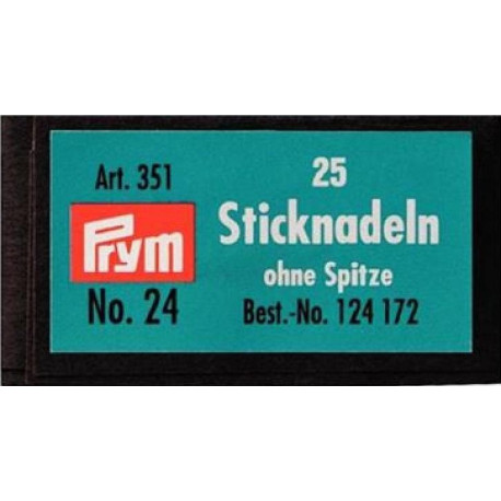 Embroidery Needles Tapestry 24 (0,8x37mm) Prym - 25pcs/envelope, 10envelopes/box