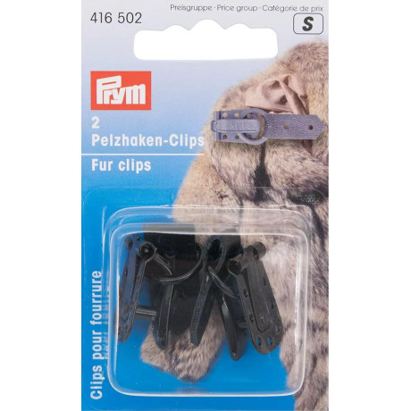 Kožichové zapínání - černé (Prym) - 2páry/karta