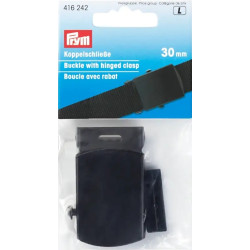 Buckle with hinged clasp 30mm - c. black (Prym) - 1pcs/card