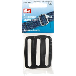 Adjusting buckles 50mm - c. black (Prym) - 2pcs/card